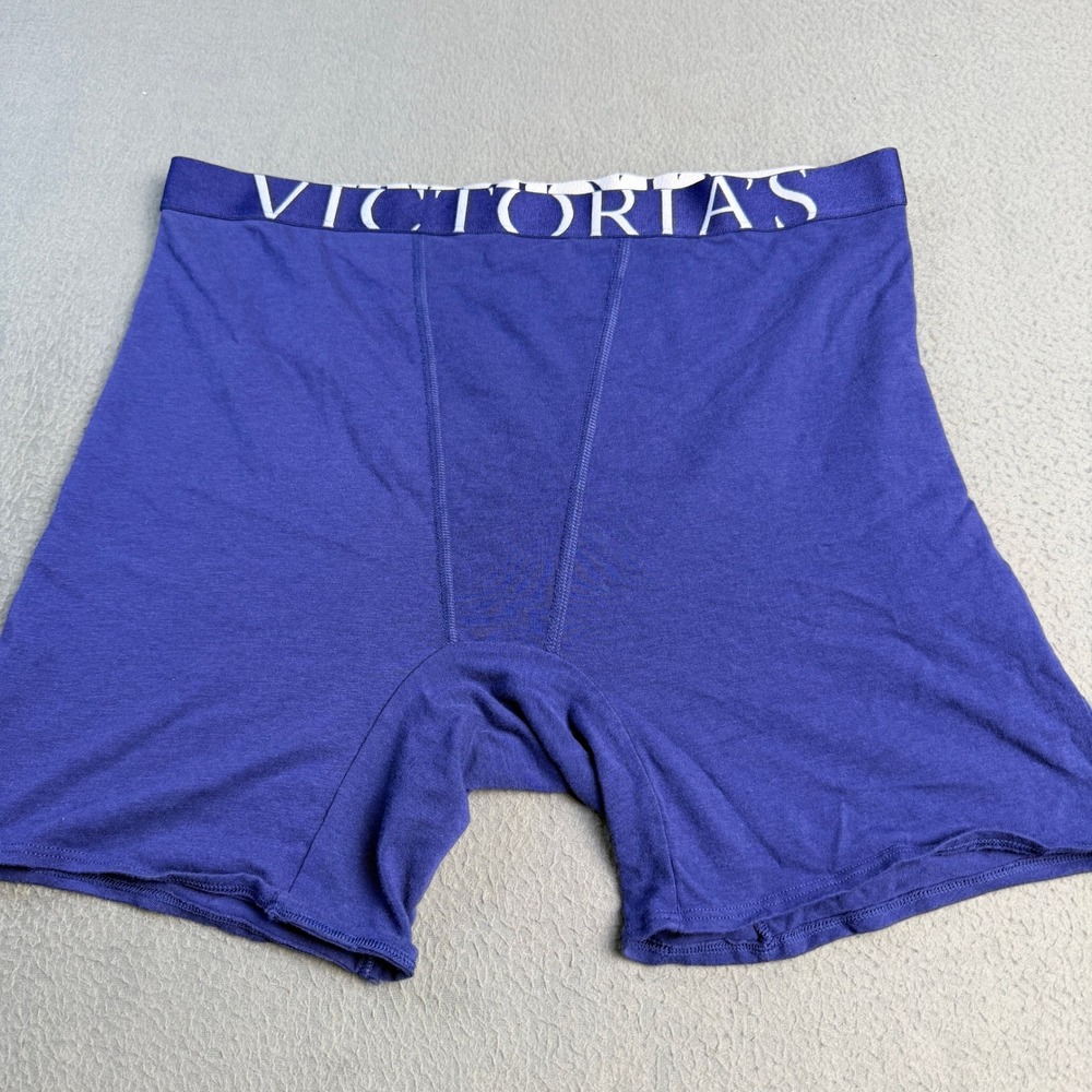 Victorias Secret Boy Brief Panties Purple Logo Waistband XXL Cotton Modal